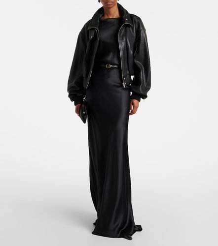 Veste bomber Briar en cuir - Nour Hammour - Modalova