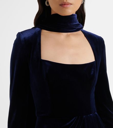 Robe longue en velours - Monique Lhuillier - Modalova