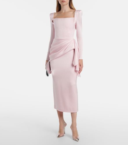 Robe de cocktail midi en crêpe de satin - Alex Perry - Modalova