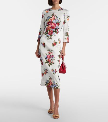 Dolce&Gabbana Robe midi à fleurs - Dolce&Gabbana - Modalova