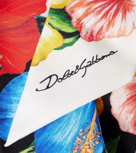 Foulard en soie à fleurs - Dolce&Gabbana - Modalova