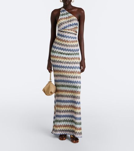 Robe longue asymétrique en lamé - Missoni - Modalova