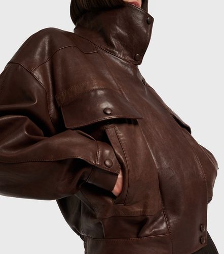 Saint Laurent Veste bomber en cuir - Saint Laurent - Modalova