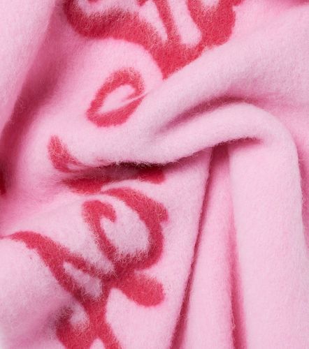 Écharpe en alpaga mélangé à logo - Acne Studios - Modalova