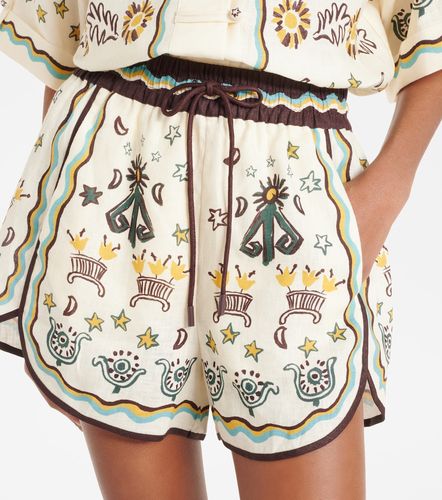 Alémais Short Sun Dancer imprimé en lin - Alemais - Modalova