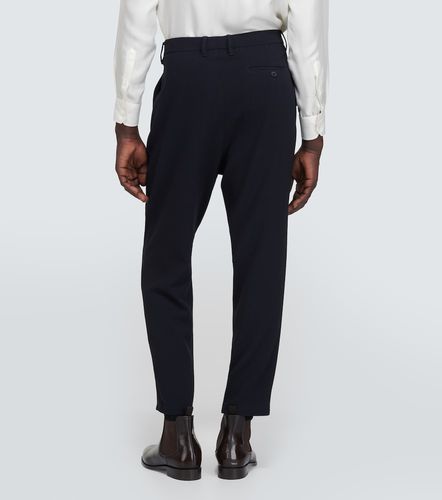 Pantalon droit en laine vierge - Giorgio Armani - Modalova