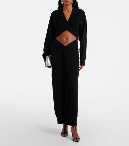Robe longue à découpes en laine et cachemire - Christopher Esber - Modalova