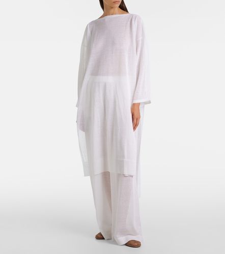 Alaïa Pantalon ample en lin et soie - Alaia - Modalova