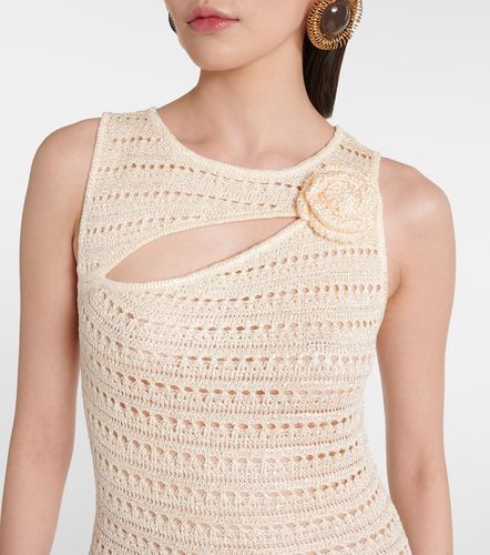 Robe longue en crochet à fleurs - Same - Modalova