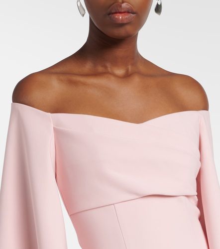Robe longue Rina en satin et crêpe - Solace London - Modalova