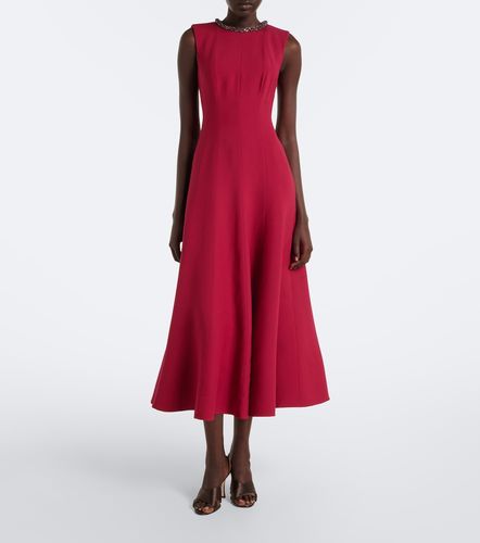 Robe midi en laine et soie à ornements - Roland Mouret - Modalova
