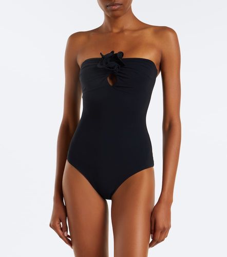 Maillot de bain bustier à appliqué floral - Magda Butrym - Modalova