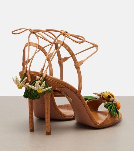 Sandales Birdsong en raphia - Aquazzura - Modalova