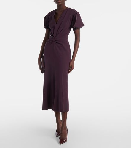 Robe midi en laine mélangée - Victoria Beckham - Modalova