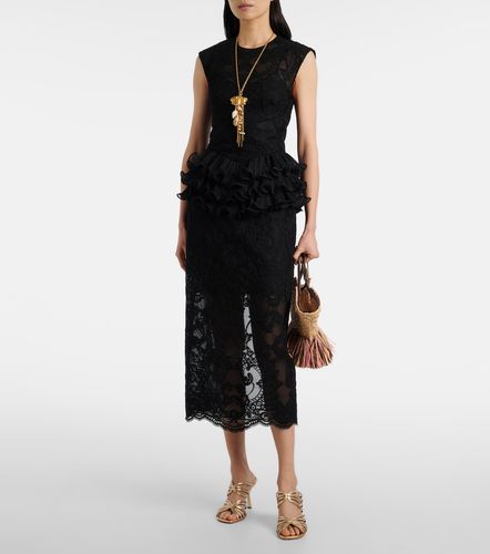 Robe Crush en dentelle à volants - Zimmermann - Modalova