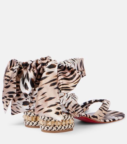 Sandales Pyra Du Desert 30 en satin - Christian Louboutin - Modalova