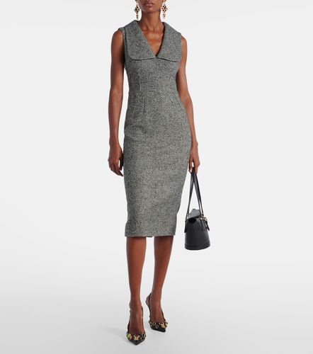 Robe midi en laine mélangée - Dolce&Gabbana - Modalova
