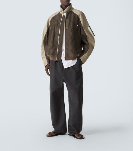 Veste blouson en coton et sergé - Sacai - Modalova