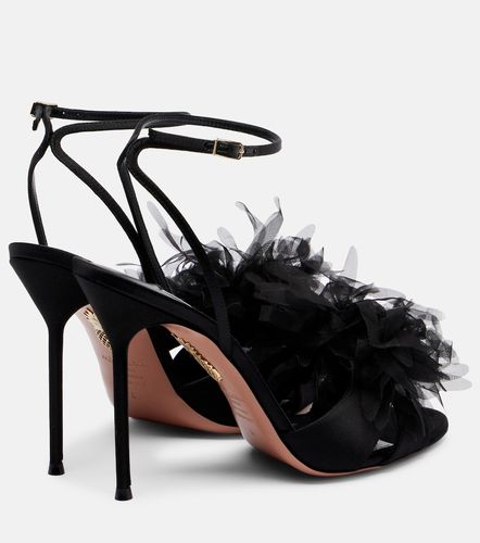 Sandales Poème 105 en satin - Aquazzura - Modalova