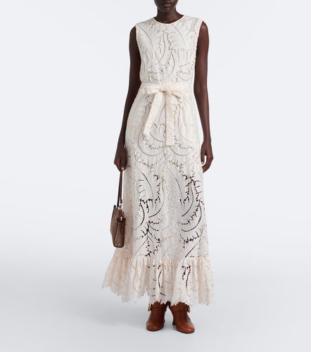 Robe longue en coton en guipure de coton - Etro - Modalova