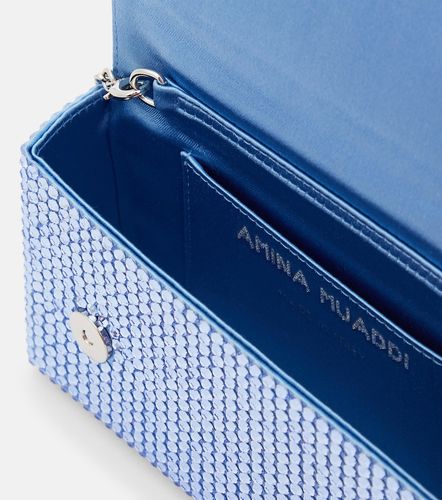 Pochette Superamini Paloma à cristaux - Amina Muaddi - Modalova