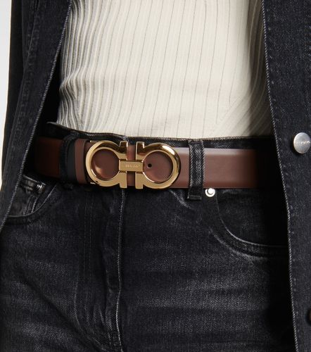 Ceinture Gancini réversible en cuir - Ferragamo - Modalova