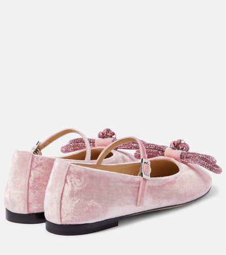 Ballerines Double Bow en velours - Mach & Mach - Modalova