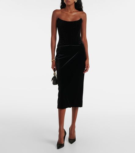 Robe bustier en velours - Dolce&Gabbana - Modalova