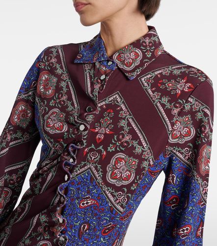 Robe midi imprimée asymétrique - Rabanne - Modalova