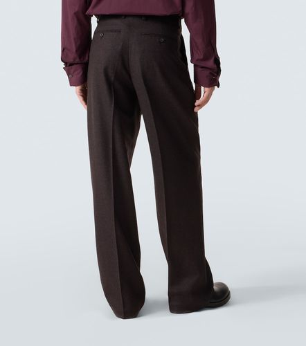 Pantalon ample brodé en laine - Dries Van Noten - Modalova