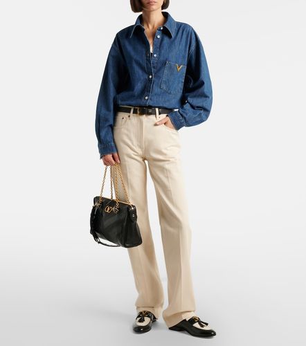 Valentino Jean droit VGold à logo - Valentino - Modalova