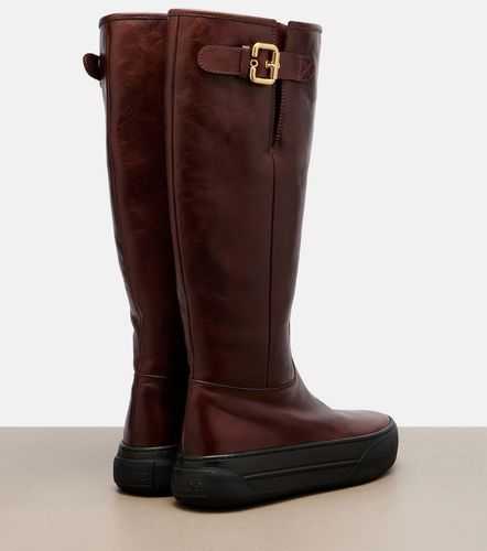 Chloé Bottes Delia en cuir - Chloe - Modalova