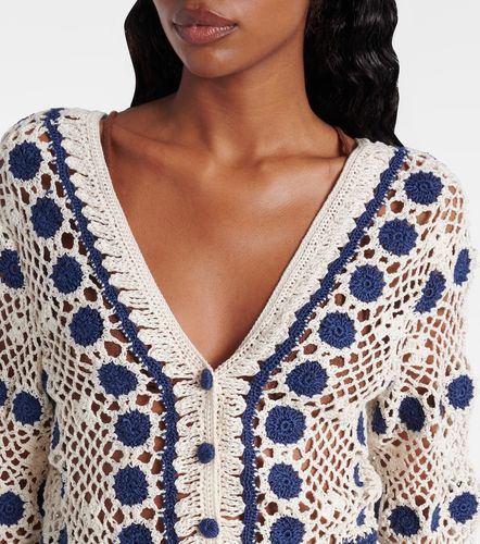 Cardigan Bouquette en crochet de coton - Anna Kosturova - Modalova