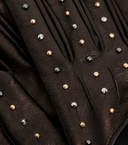 Versace Gants Cutout en cuir - Versace - Modalova