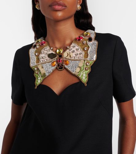 Robe en laine et soie à ornements - Valentino - Modalova