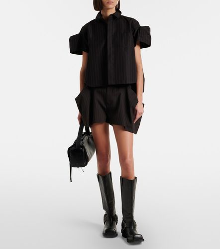 Sacai Top rayé en coton mélangé - Sacai - Modalova