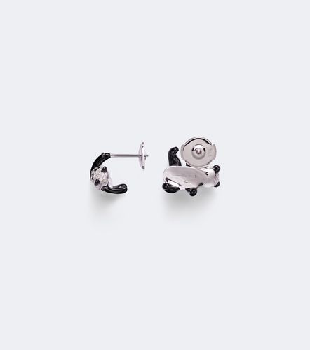 Yvonne Léon Boucles d’oreilles Panda en or blanc 9 ct et diamants - Yvonne Leon - Modalova