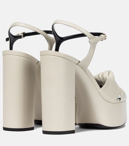Sandales Bianca 125 à plateau en cuir - Saint Laurent - Modalova