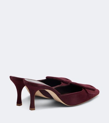 Mules Maysale 70 en daim - Manolo Blahnik - Modalova