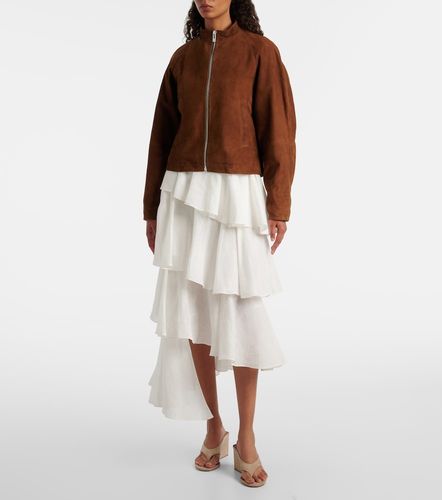 Alaïa Jupe asymétrique en coton et lin - Alaia - Modalova