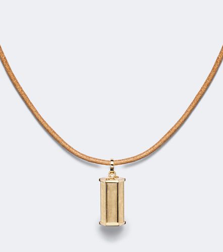 Collier Baby Poids en or 18 ct et cuir - Marie Lichtenberg - Modalova