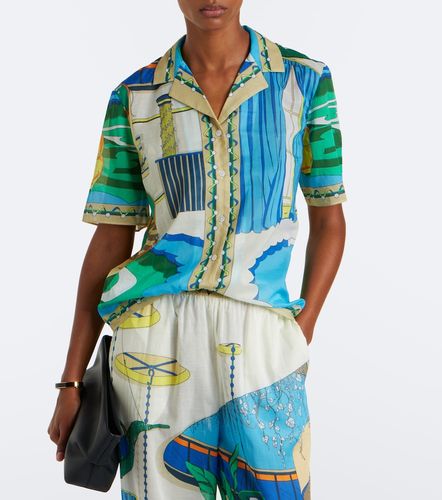 Chemise de bowling en coton à imprimé - Tory Burch - Modalova