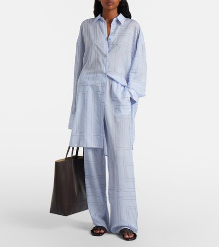 Chemise en coton mélangé à broderie - Toteme - Modalova