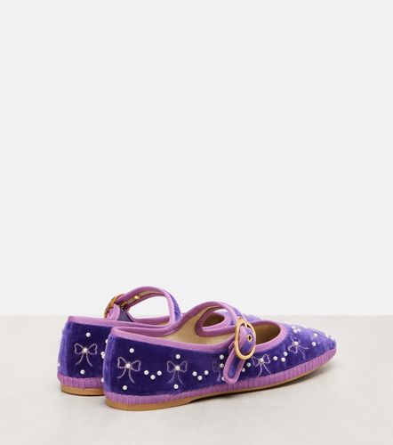 Ballerines Endouce en velours à sequins - Valentino Garavani - Modalova