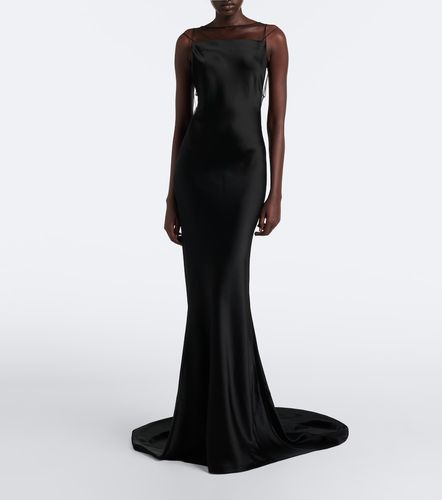 Robe longue en satin - Maison Margiela - Modalova