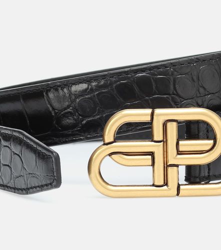 Ceinture BB en cuir embossé - Balenciaga - Modalova