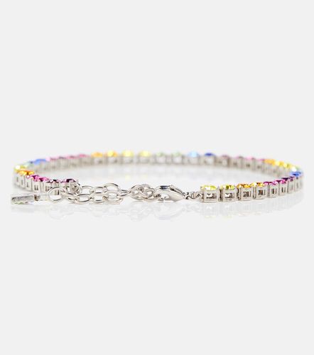 Bracelet de cheville Tennis à cristaux - Amina Muaddi - Modalova
