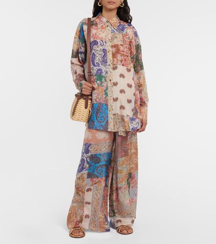 Chemise Devi oversize en soie - Zimmermann - Modalova