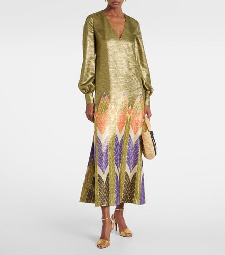 Robe longue Voyage Imaginaire en lamé - Valentino - Modalova