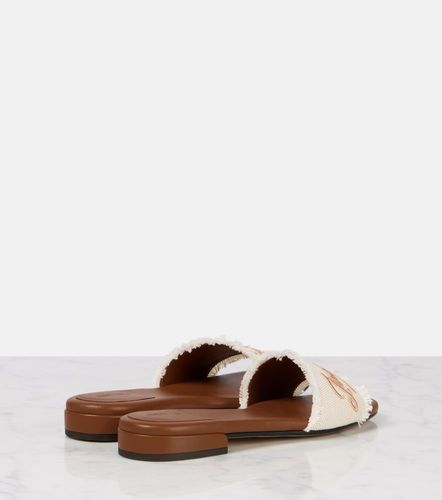 Mules Joa brodées en toile - Jimmy Choo - Modalova